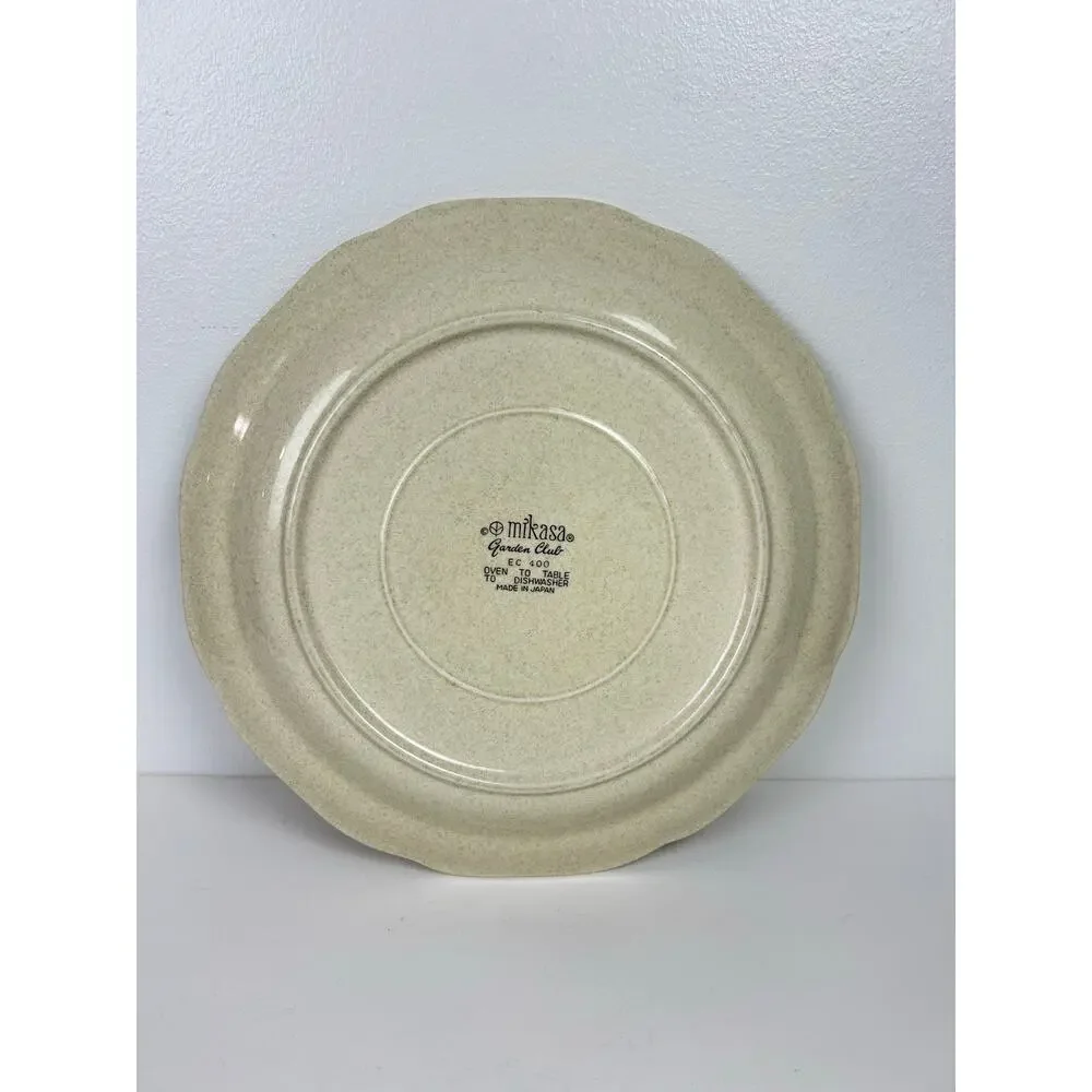 Mikasa Garden Club EC400 Stoneware XL Serving Plate Platter 12
